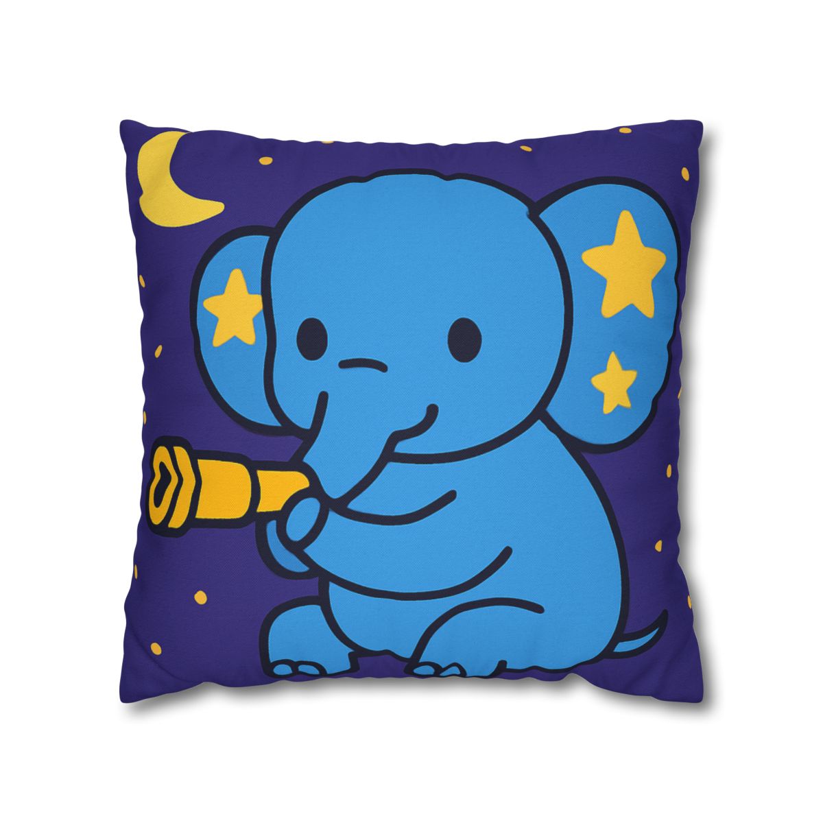 Starlight Safari Elephant designer print pillow cases