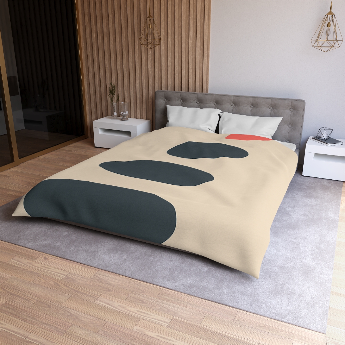 Staggered Ovals With Pause soft comforter duvets