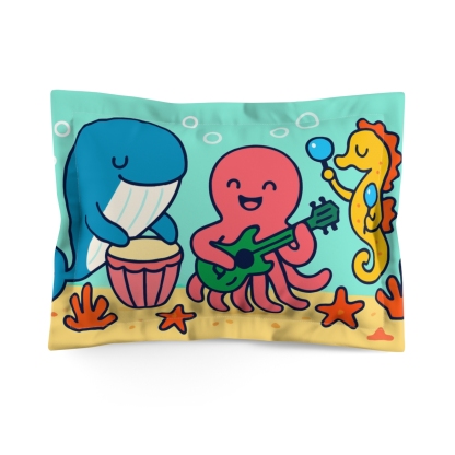 Coral Reef Music Band Of Sea Creatures comfortable bed pillows