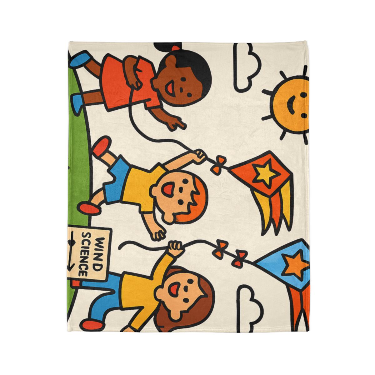 Comet Kite Parade On Cloud Hill decorative home blankets