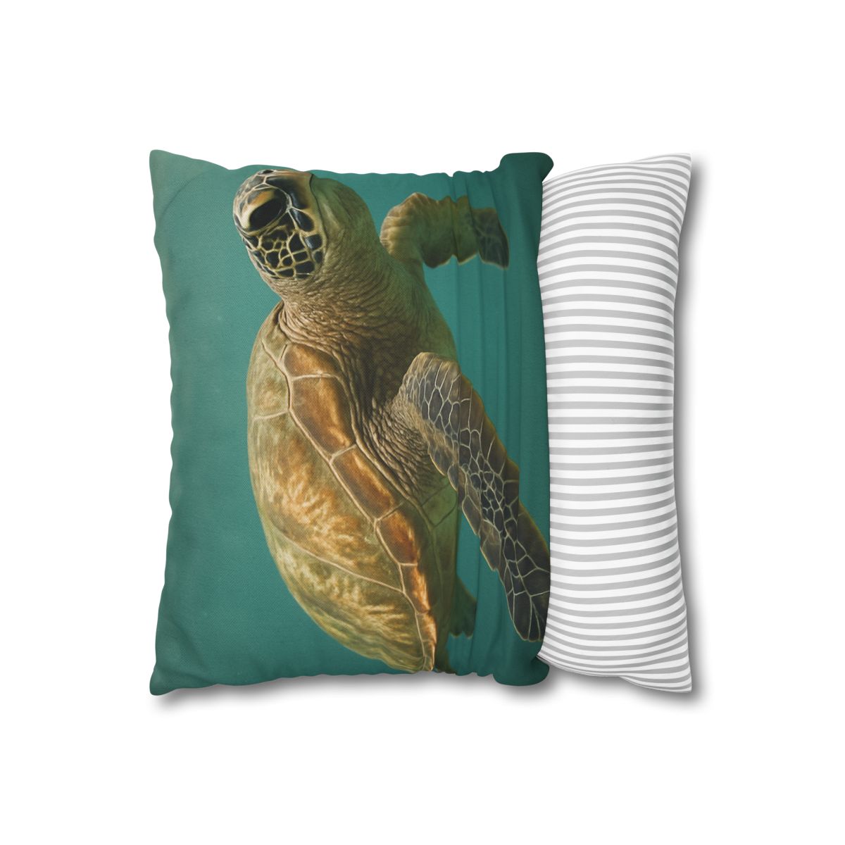 Amber Stillness Green Sea Turtle trendy patterned pillow cases