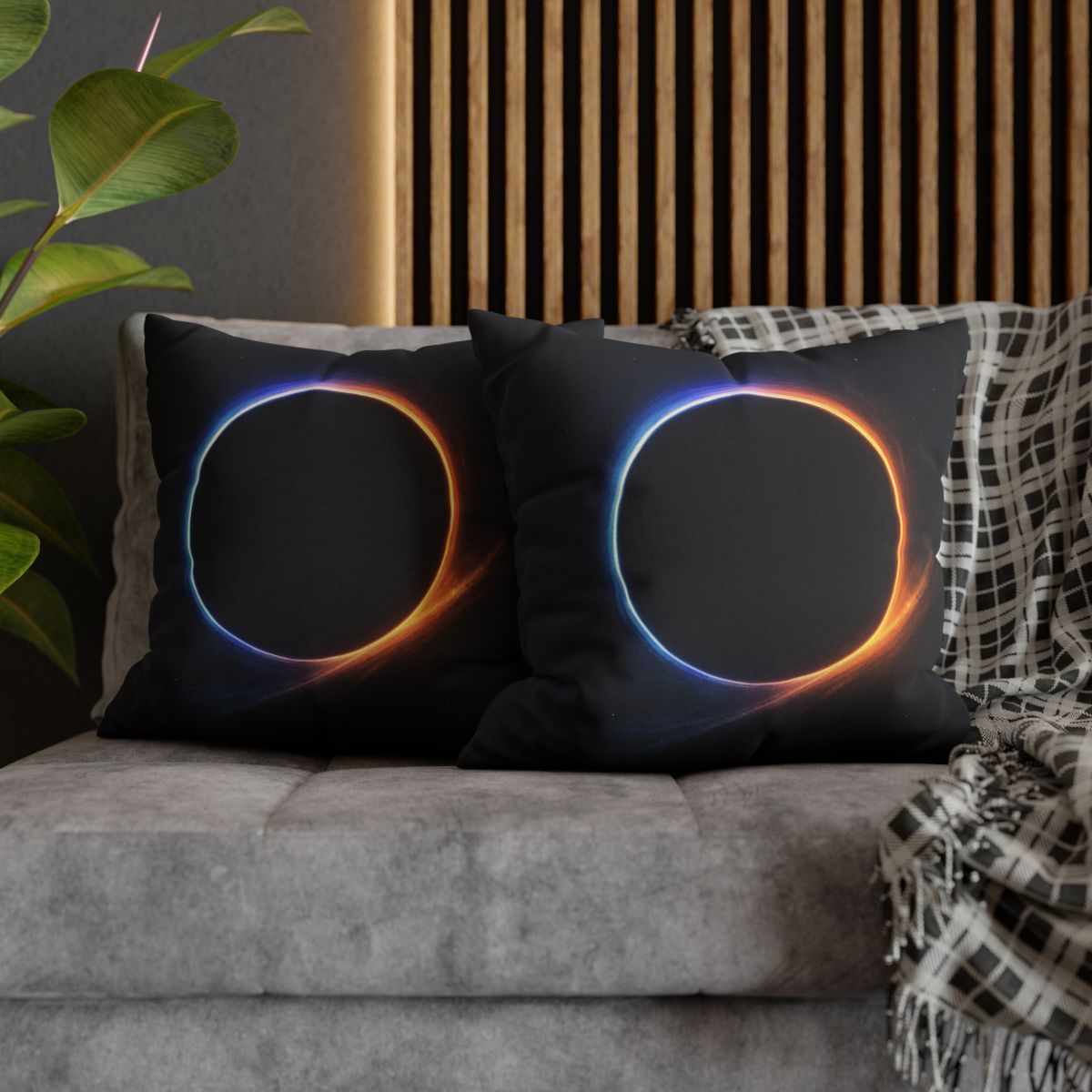 Prismatic Event Horizon Bloom custom pillow cases