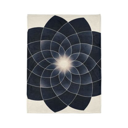 Petal Eclipse Rosette stylish throw blankets