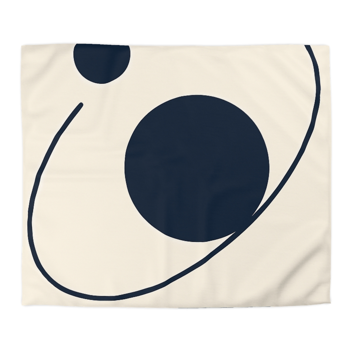 Orbit Arc And Twin Discs designer printed duvets