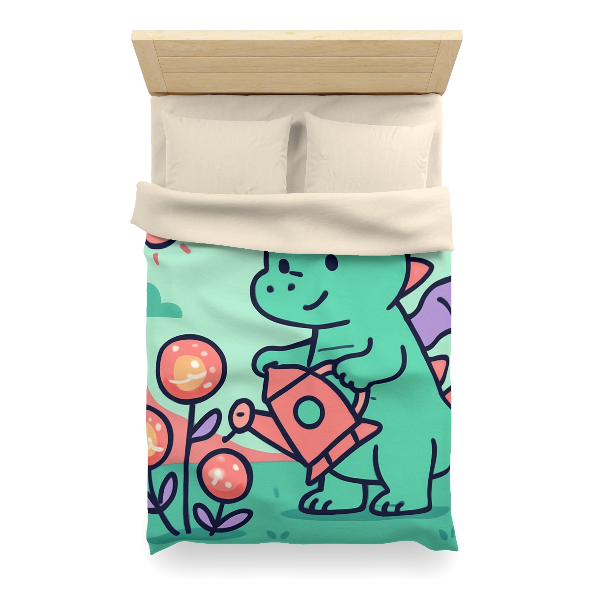 Cosmic Garden Dragon designer printed duvets