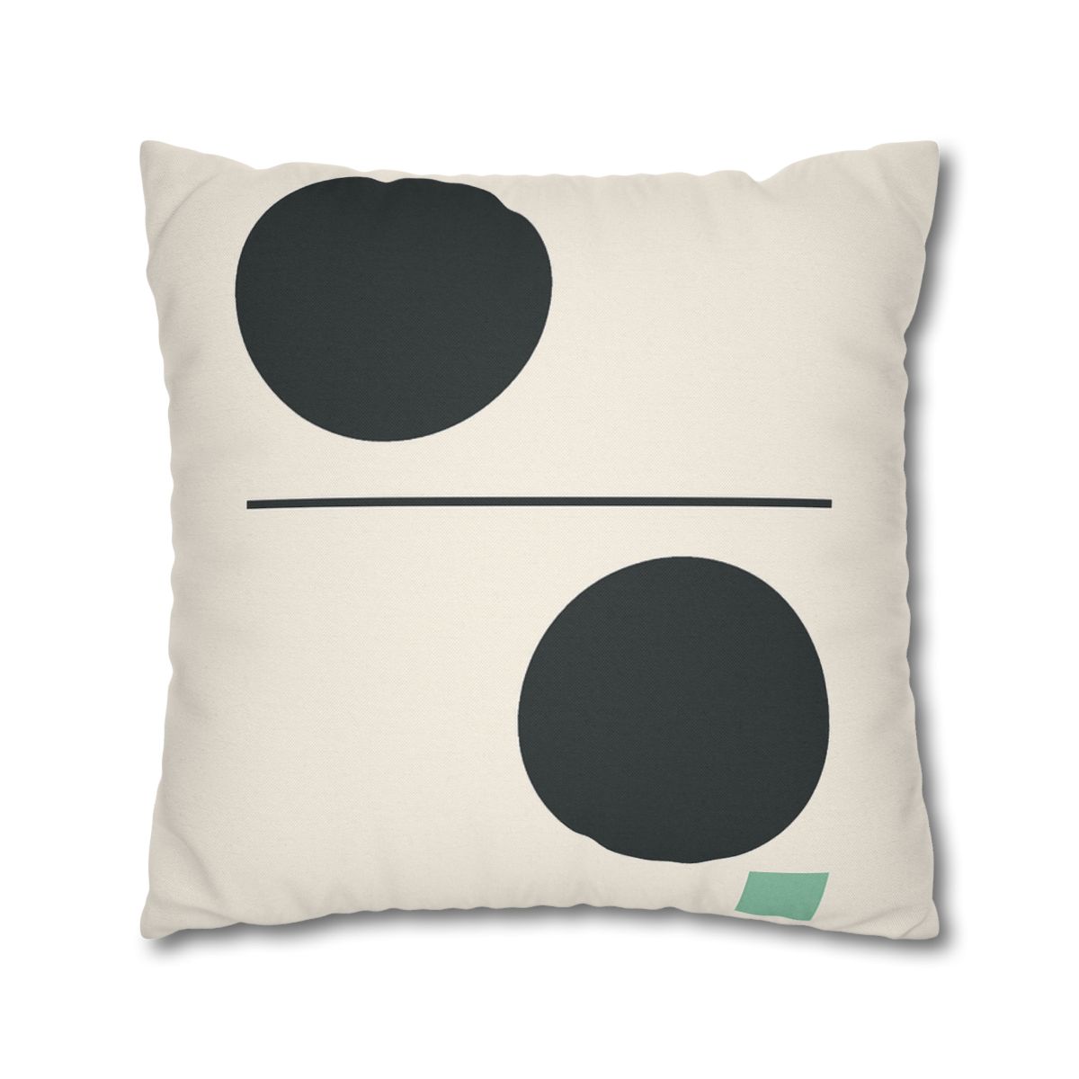 Offset Circle Bar Pairing designer print pillow cases