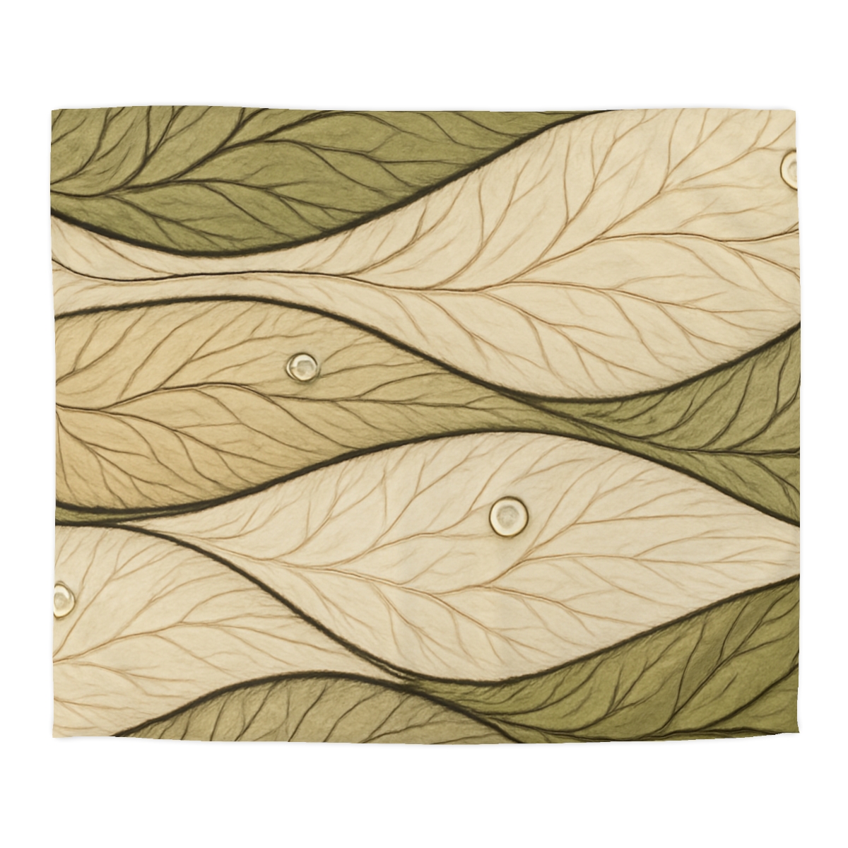 Leaf Vein Topography Waves trendy bedroom duvets