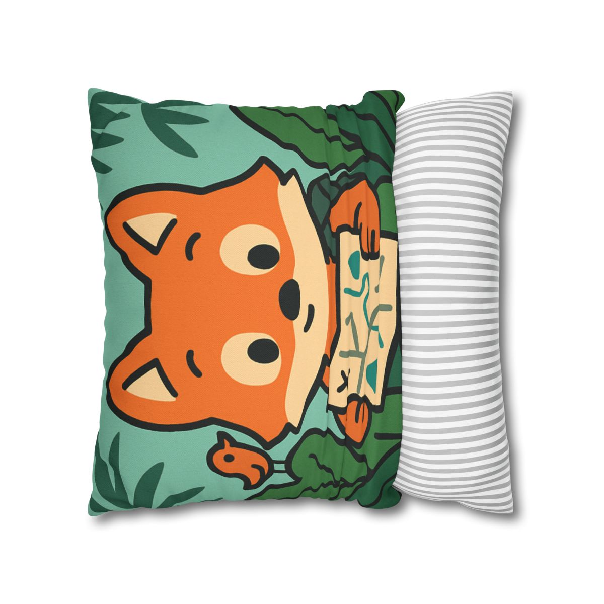 Jungle Explorer Fox designer print pillow cases