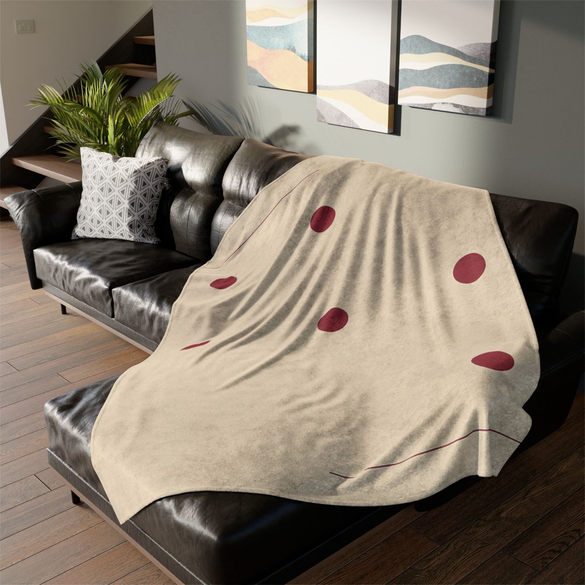 Sparse Orbiting Dots Grid personalized cozy blankets