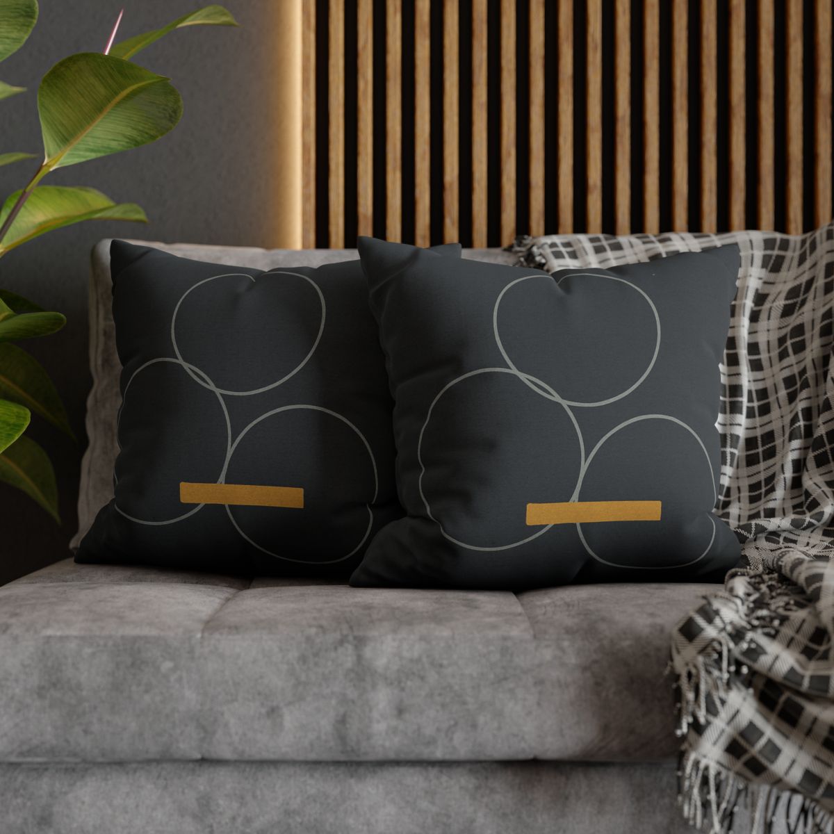 Three Rings With Shared Tangent Bar custom pillow cases