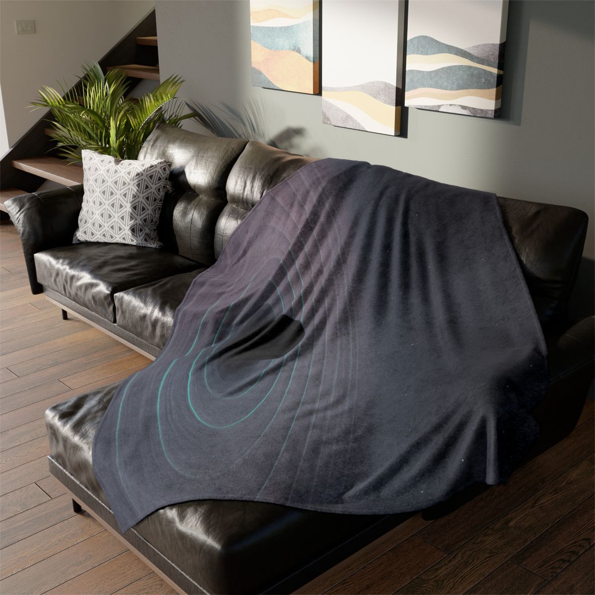 Void Echo Fringe stylish throw blankets