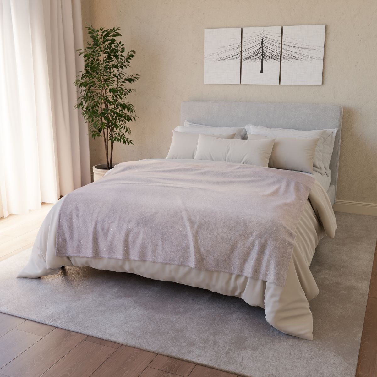 Microwave Whisper Texture Field soft fleece blankets