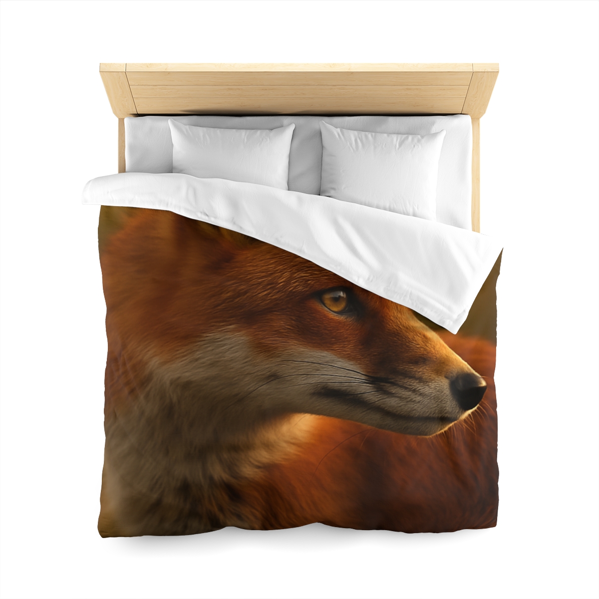Crimson Whisper Red Fox soft comforter duvets