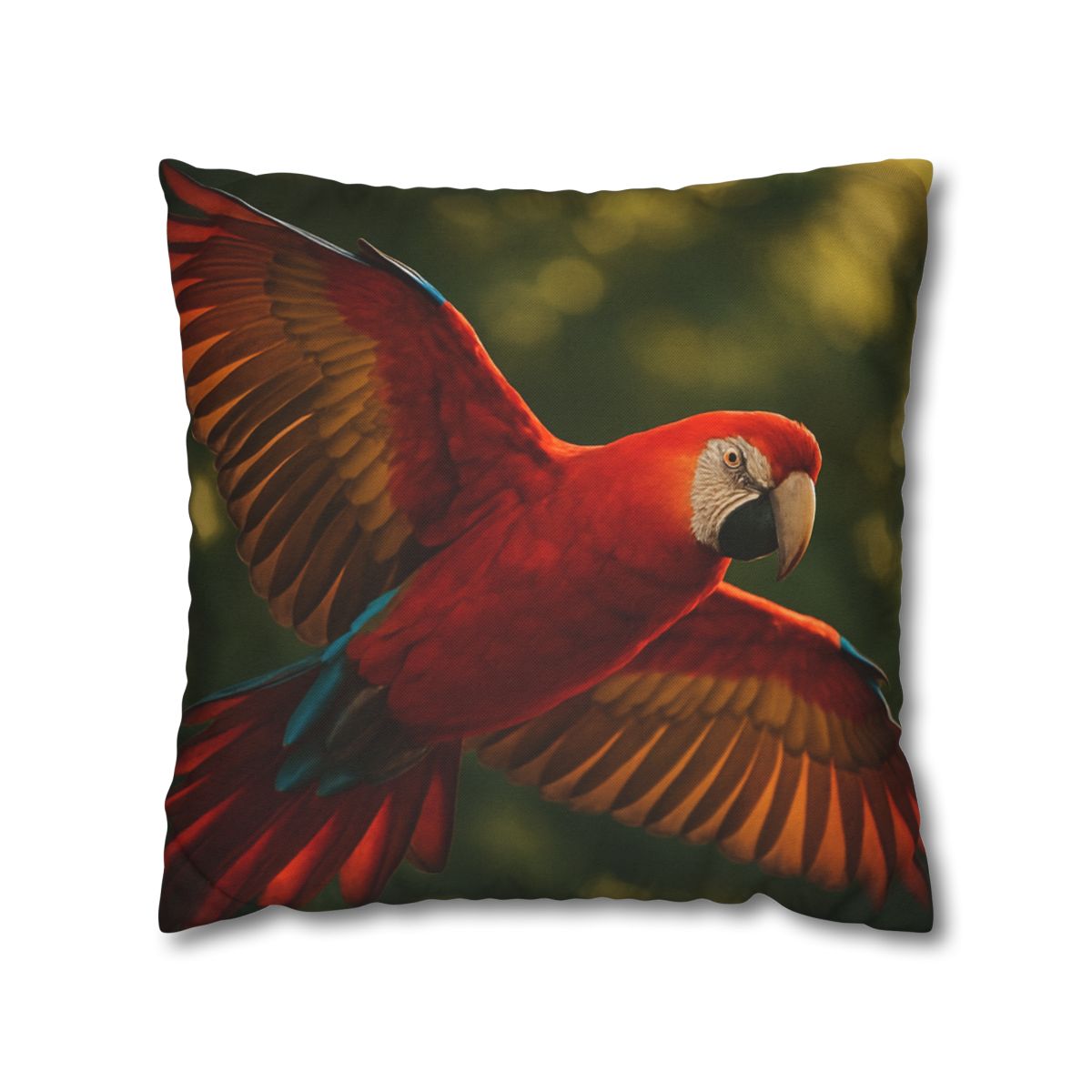 Scarlet Macaw Ember Flight stylish decorative pillowcases