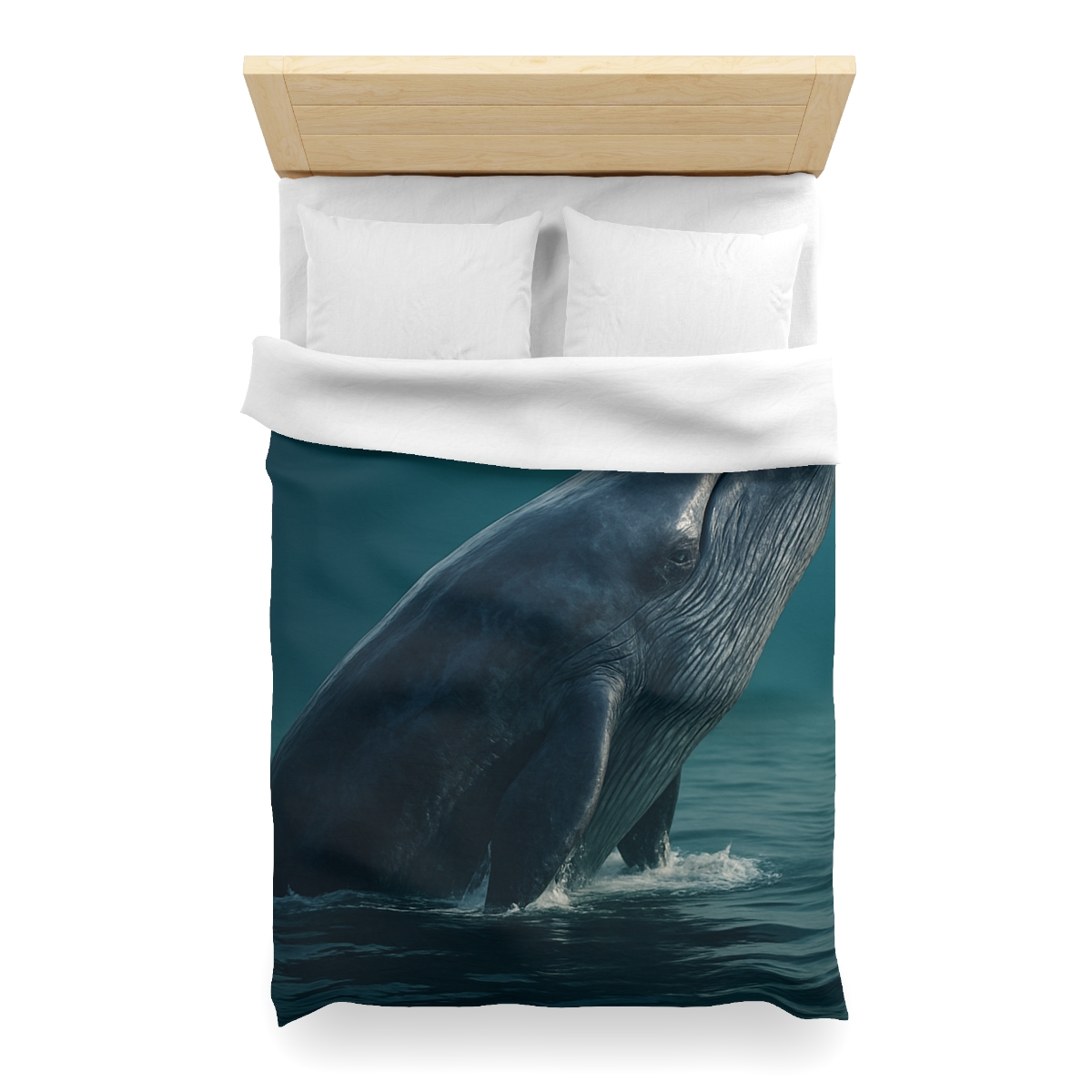 Ocean Song Blue Whale custom duvets