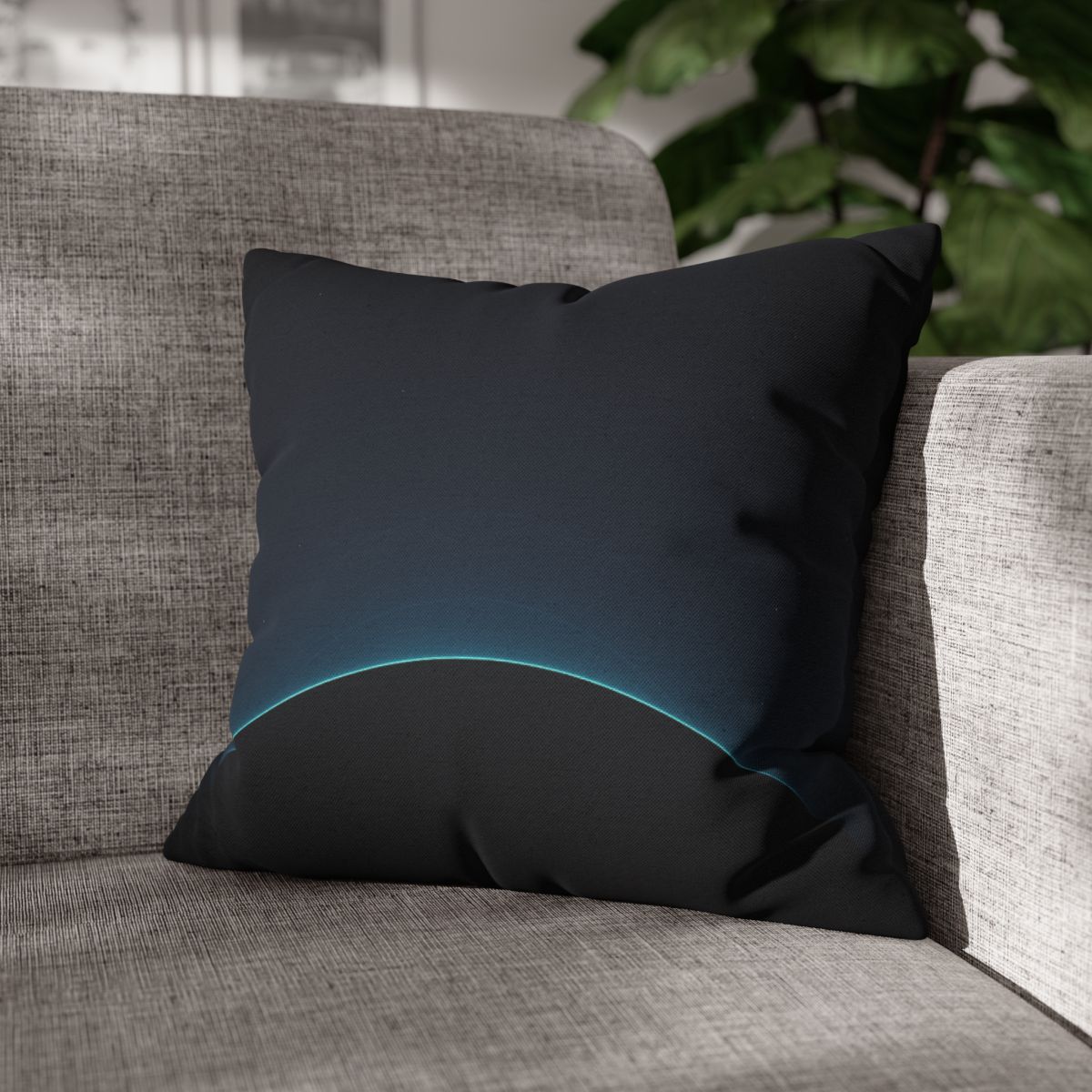 Black Horizon Silhouette comfortable bedding pillow covers