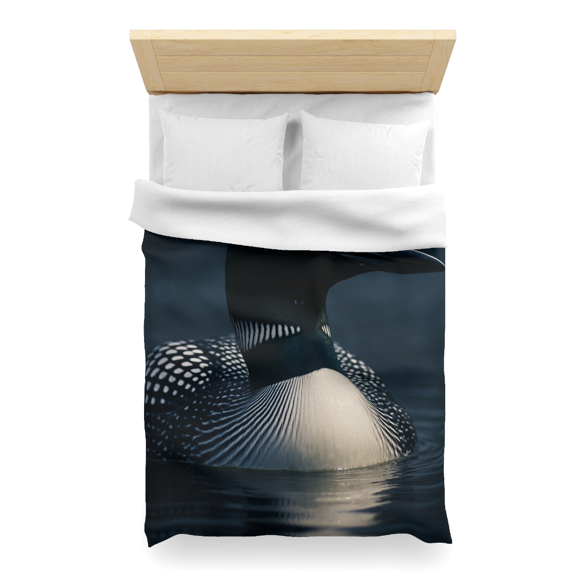 Moonlit Chorus Common Loon custom duvets