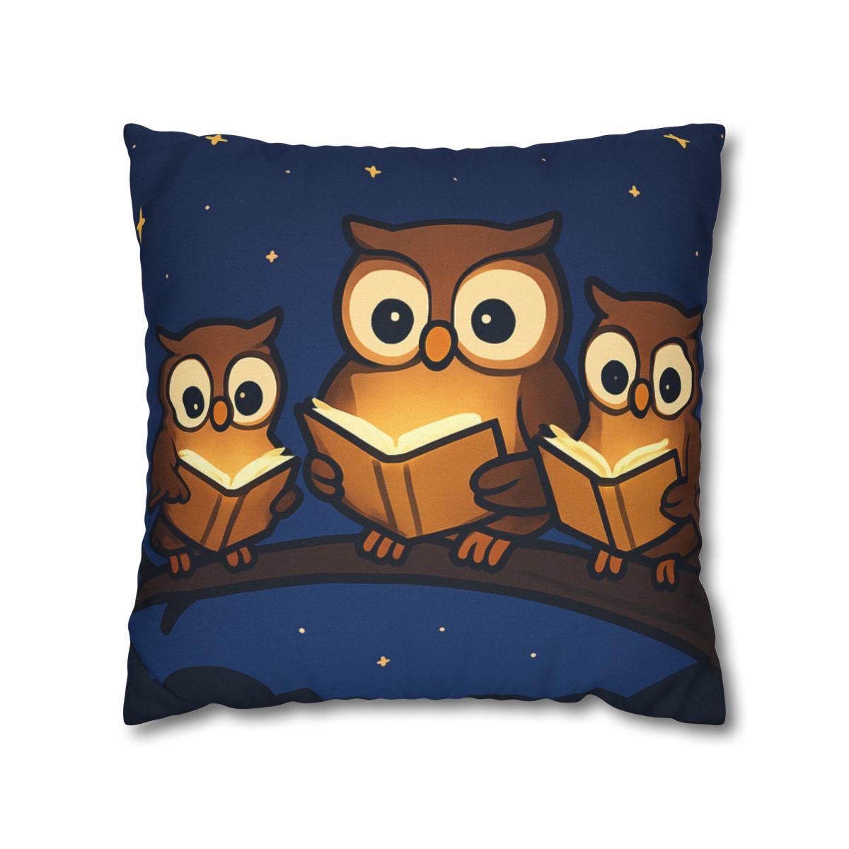 Moonlight Library Of Owls unique gift pillow cases