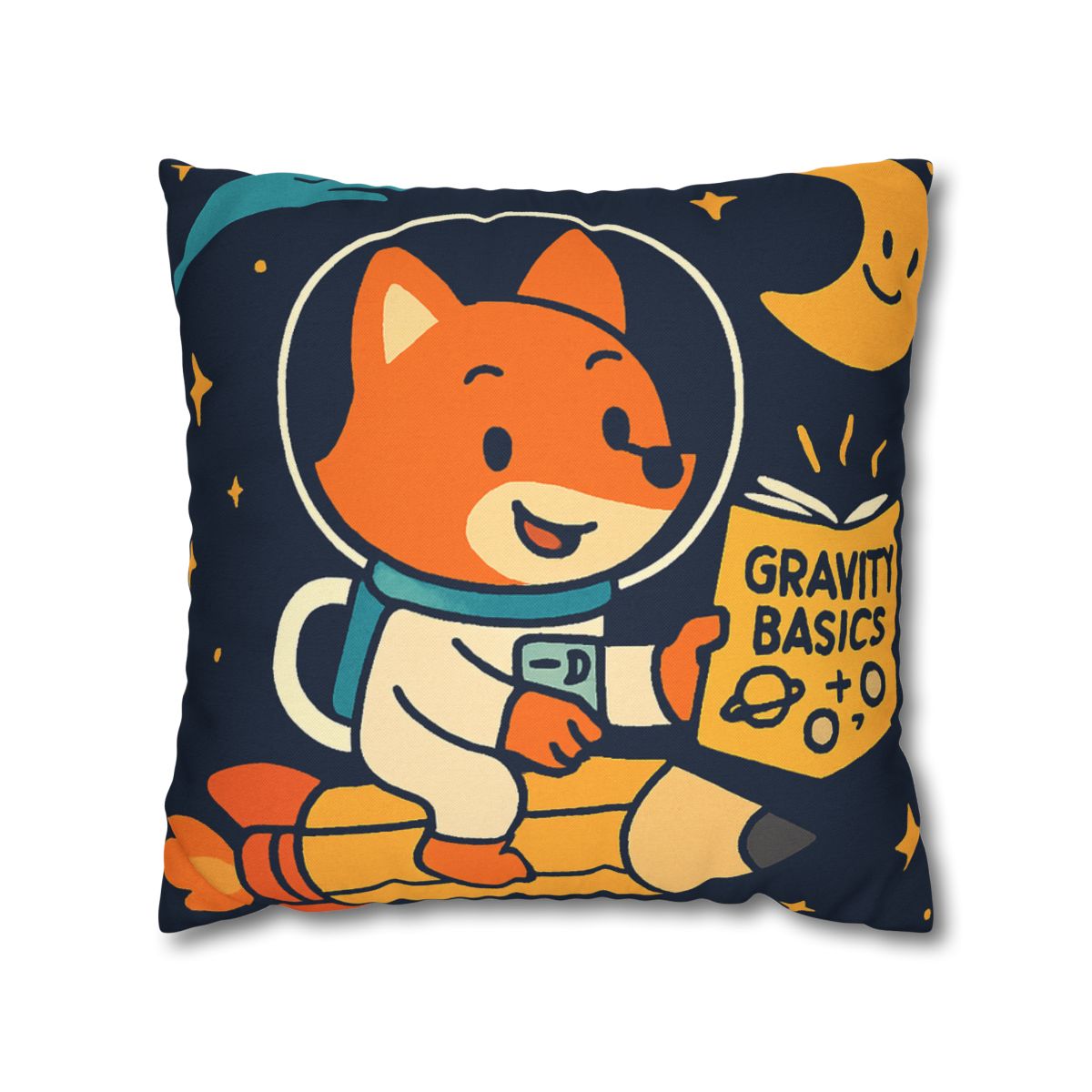 Comet Library Delivery Fox designer print pillow cases