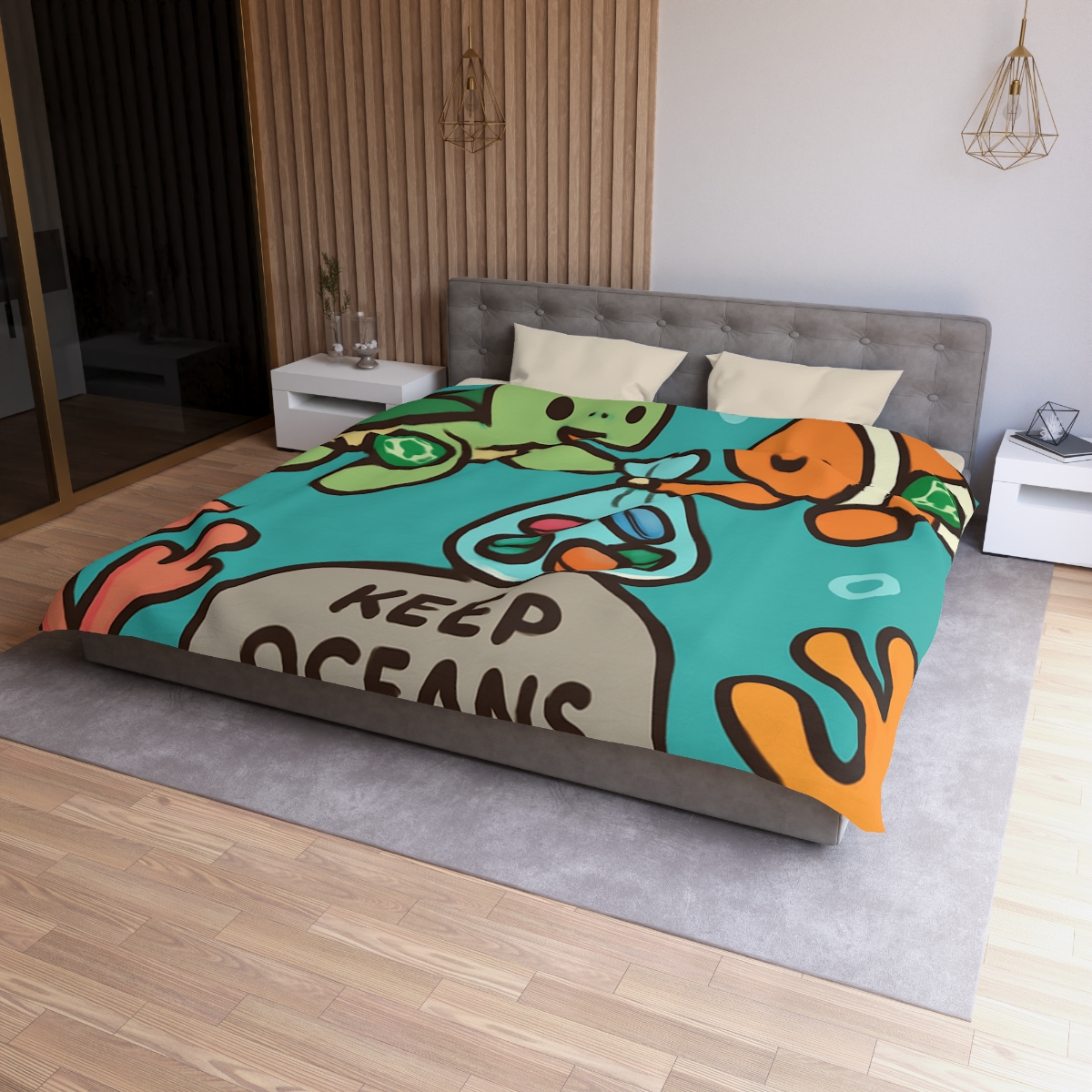 Coral Reef Cleanup Crew warm winter duvets