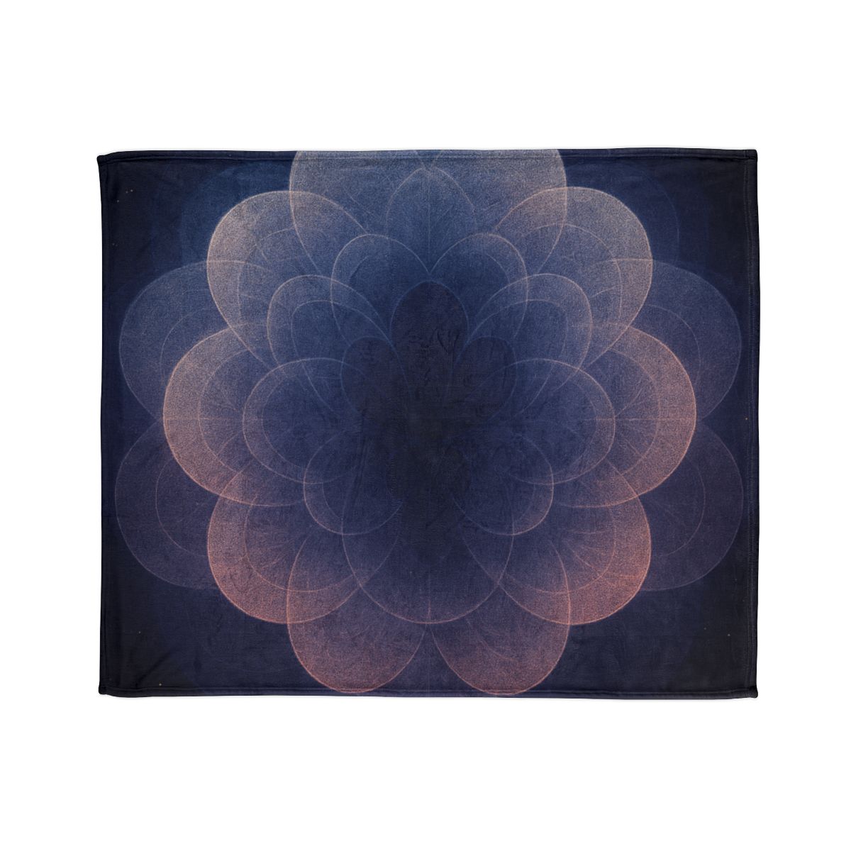 Petal Halo Interference soft fleece blankets