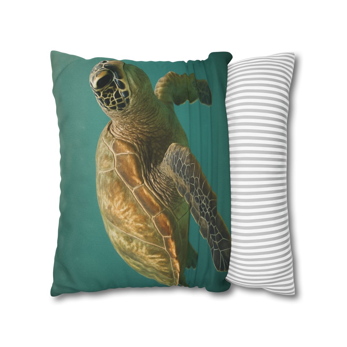 Amber Stillness Green Sea Turtle trendy patterned pillow cases