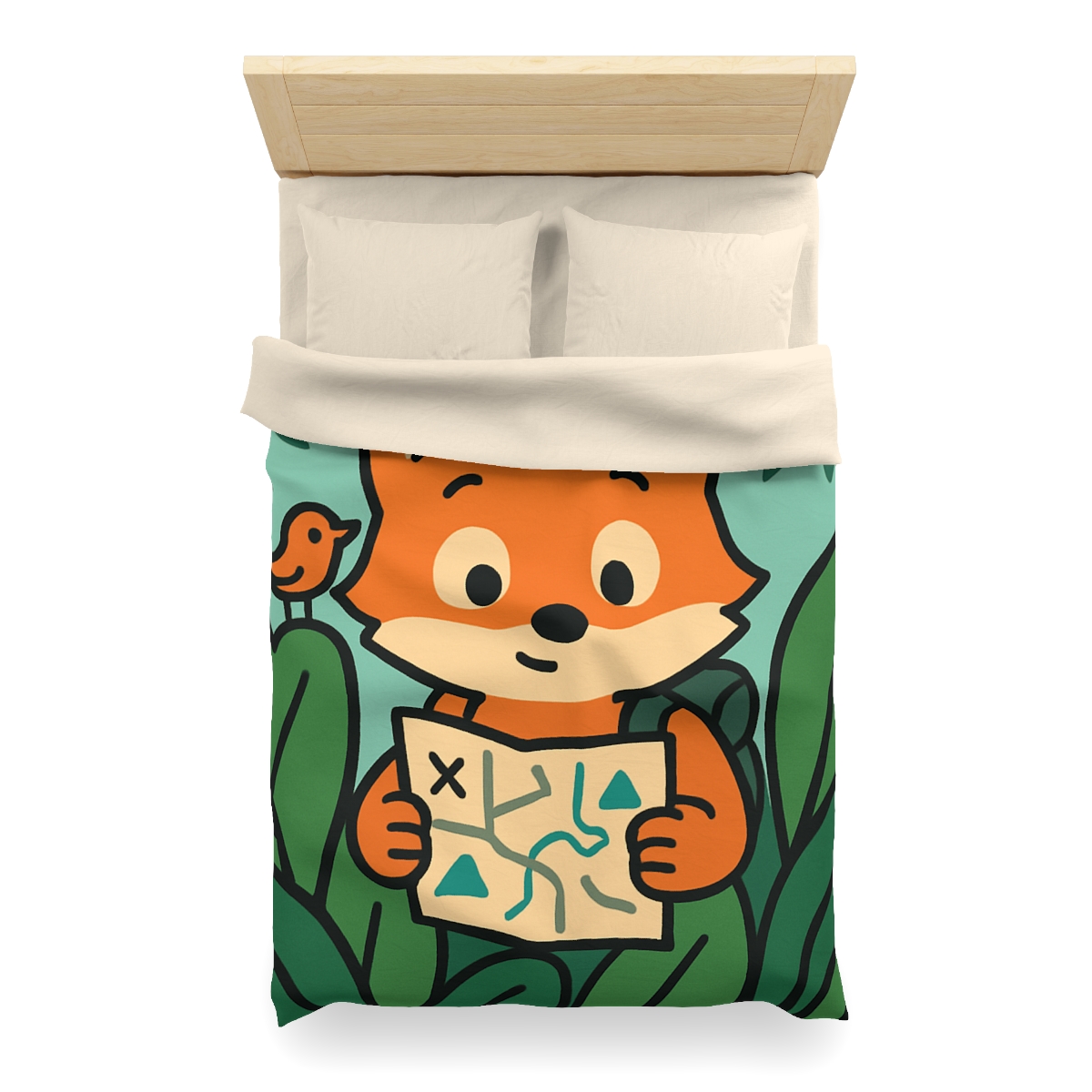 Jungle Explorer Fox custom duvets