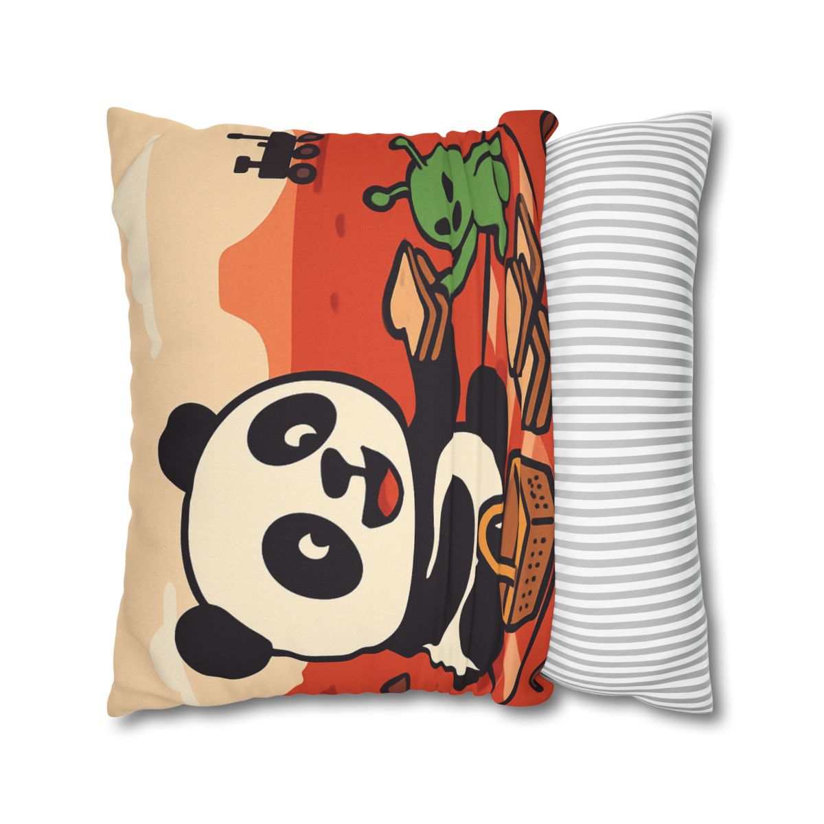 Martian Panda Picnic custom pillow cases