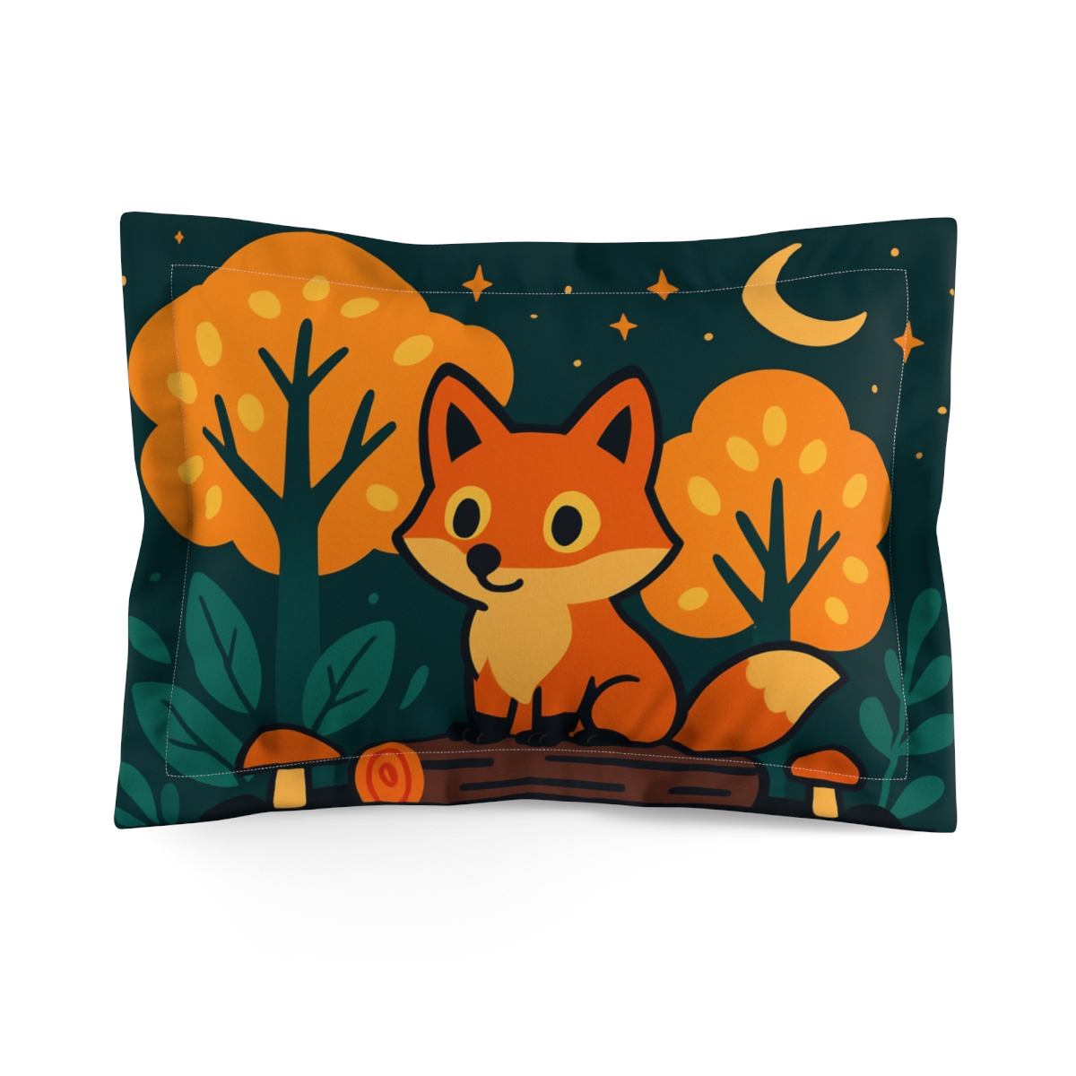Starlight Forest Fox trendy accent pillows
