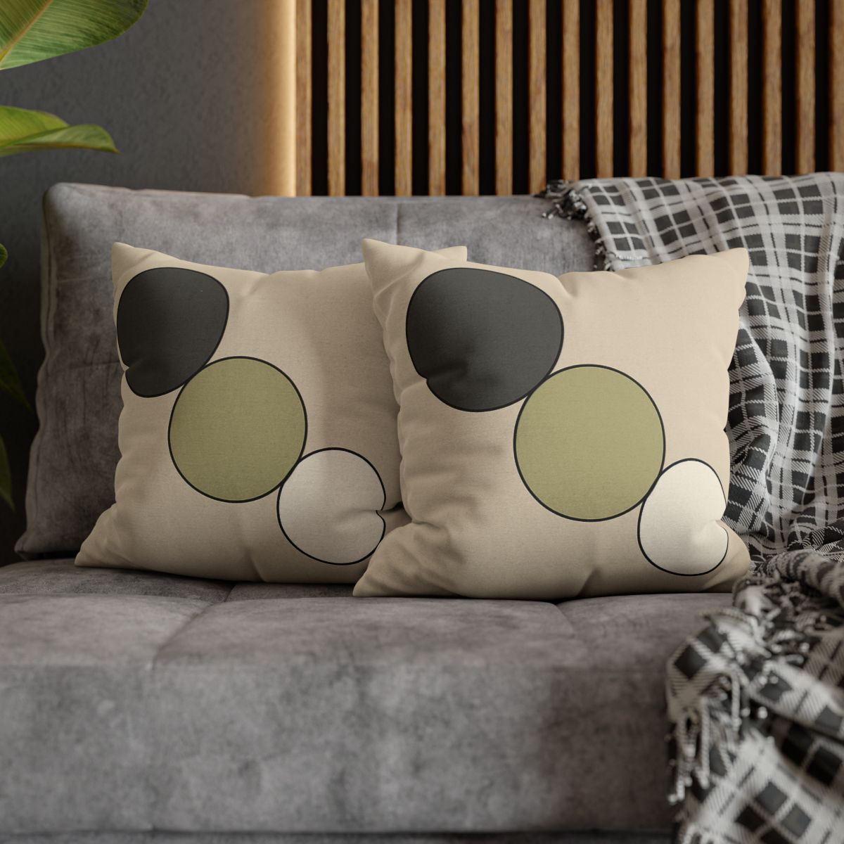 Staggered Trio Of Circles Harmony unique gift pillow cases