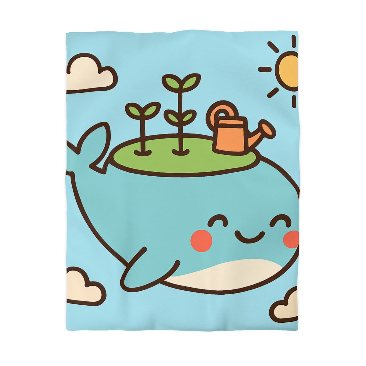 Sky Whale Seedling Planet Garden duvets for gifts