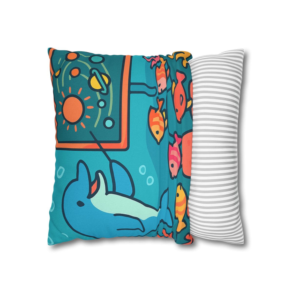 Cosmic Coral Reef Classroom personalized pillow covers
