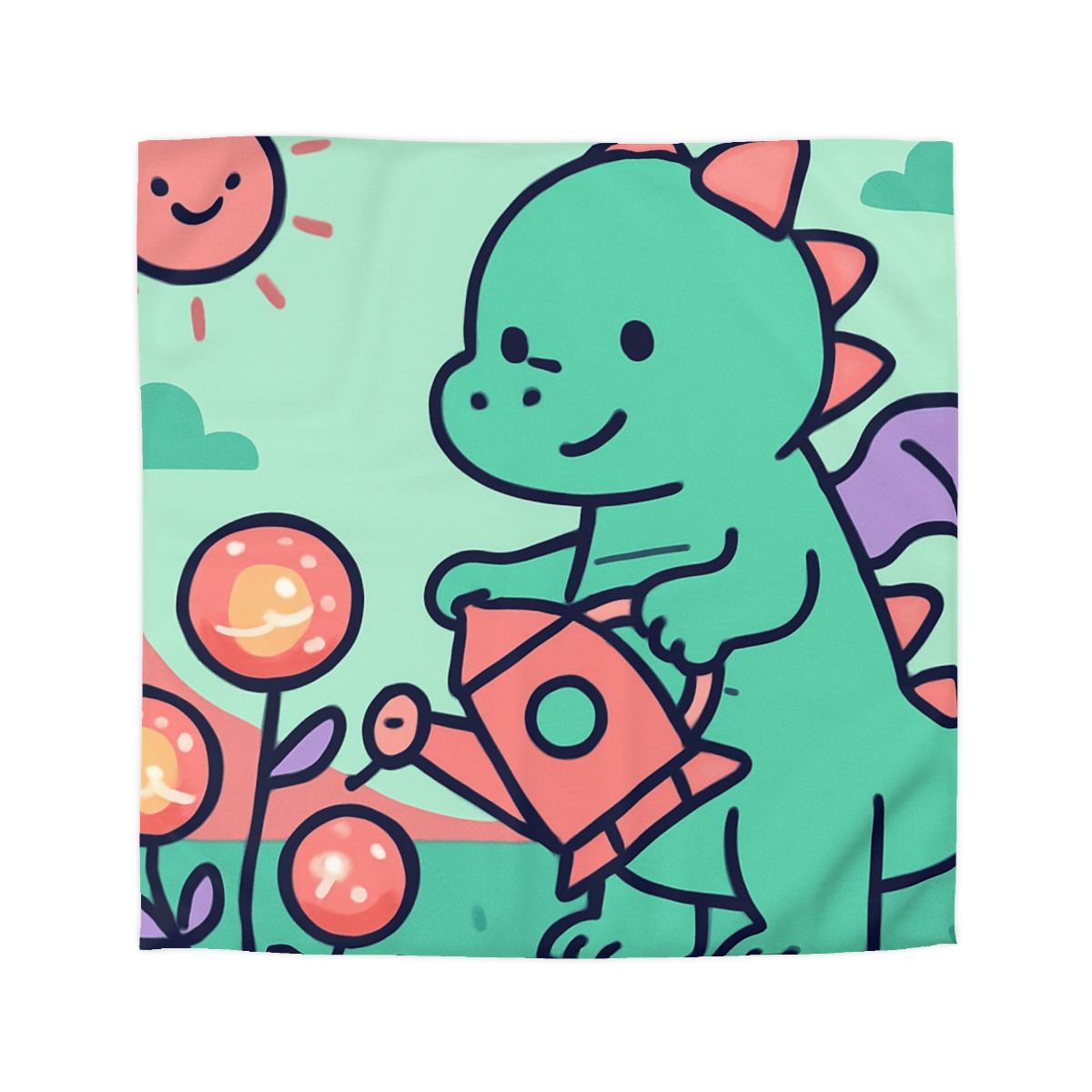 Cosmic Garden Dragon designer printed duvets