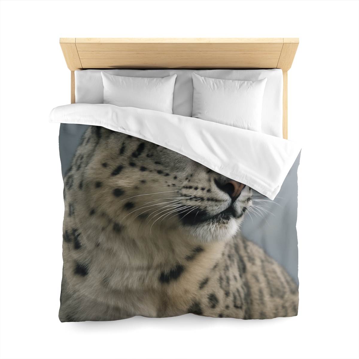 Mountain Whisper Snow Leopard warm winter duvets