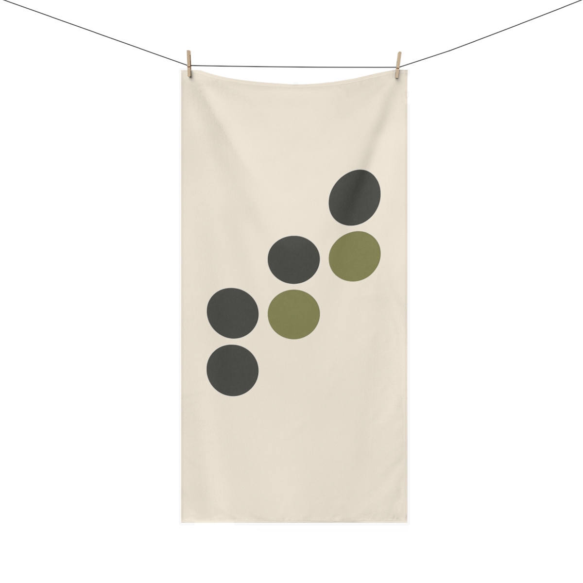 Sparse Circle Grid Trio trendy hand towels