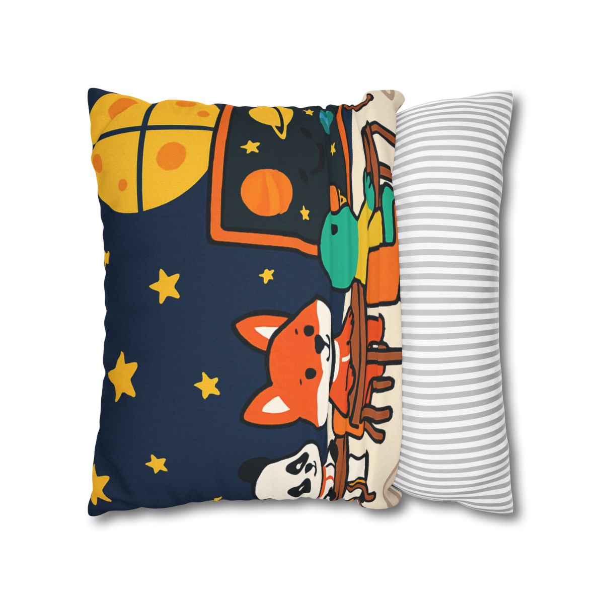 Space School For Curious Critters comfortable bedding pillow covers