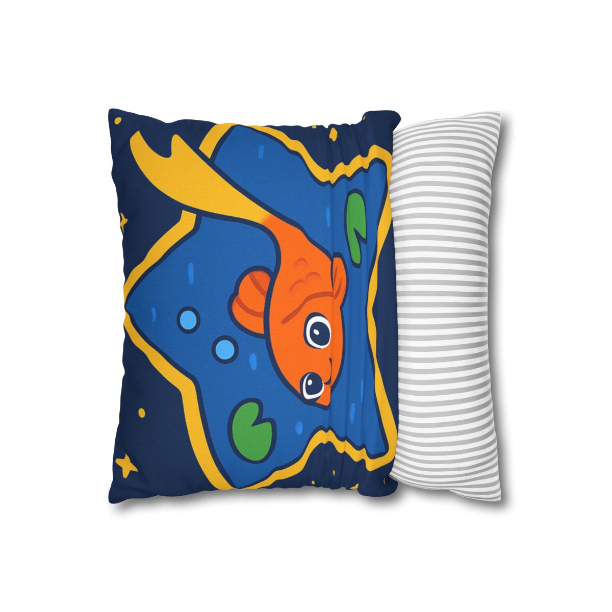 Comet Koi And The Star Pond designer print pillow cases