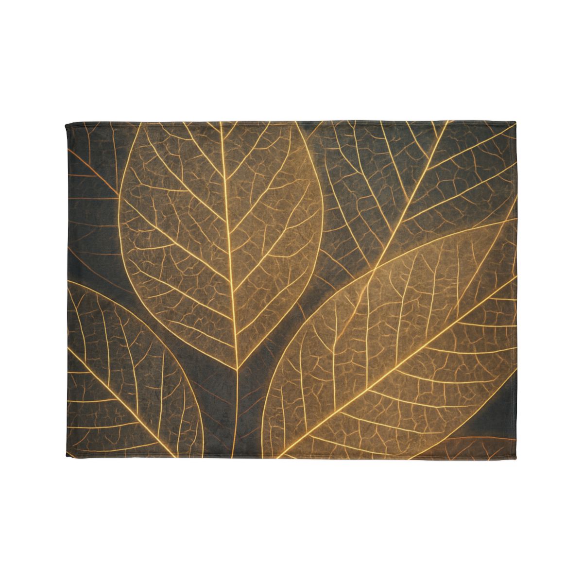 Solar Leaf Lattice soft fleece blankets