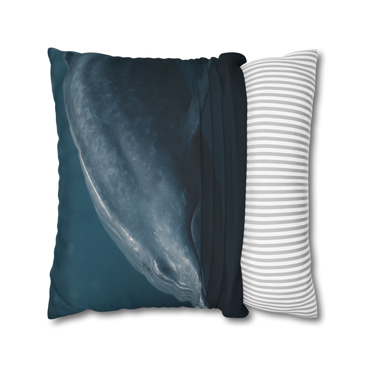 Silent Giant Blue Whale soft cotton pillow cases
