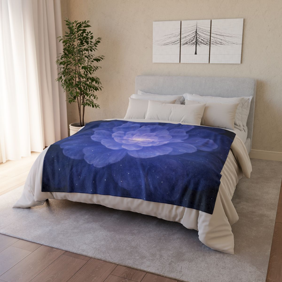 Nebula Petal Radiance decorative home blankets