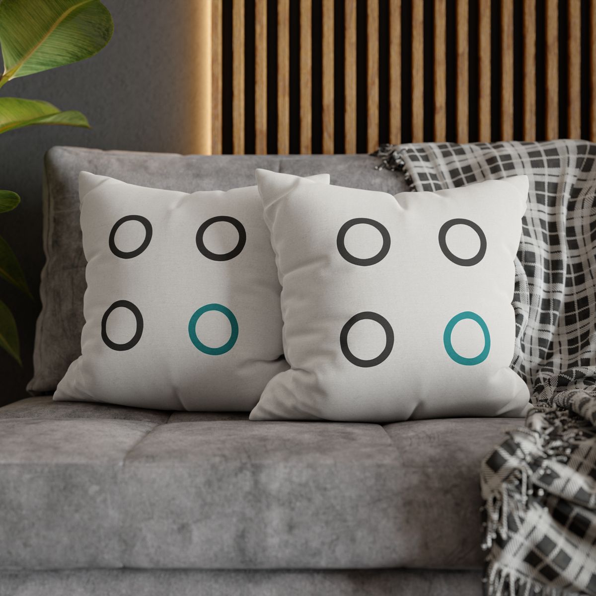 Clustered Dots With Missing Node trendy patterned pillow cases