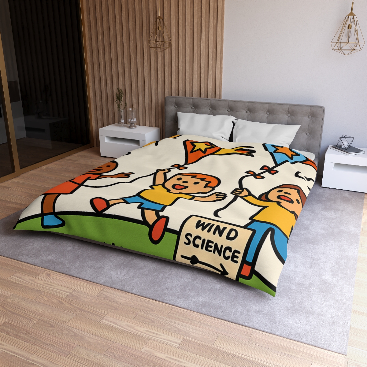 Comet Kite Parade On Cloud Hill soft comforter duvets