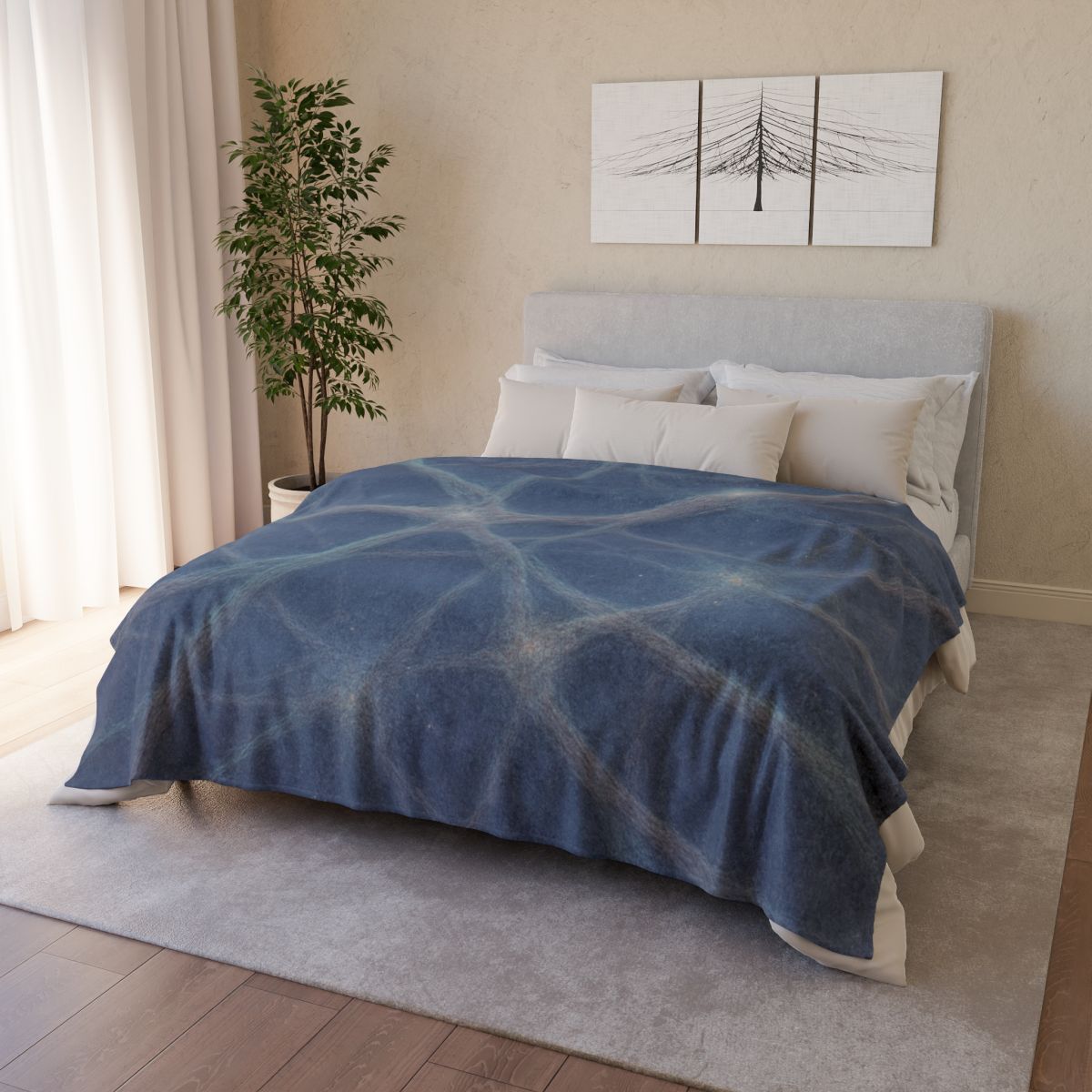 Cosmic Web Filament personalized cozy blankets