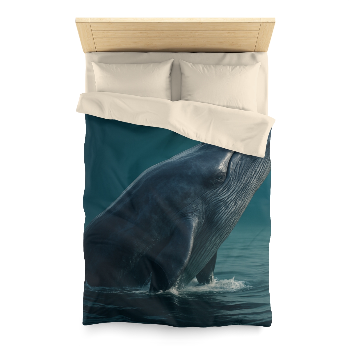 Ocean Song Blue Whale custom duvets