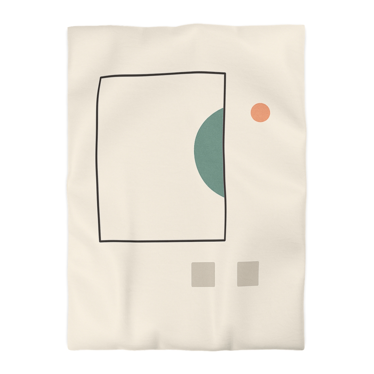 Offset Frame And Crescent Pause custom duvets