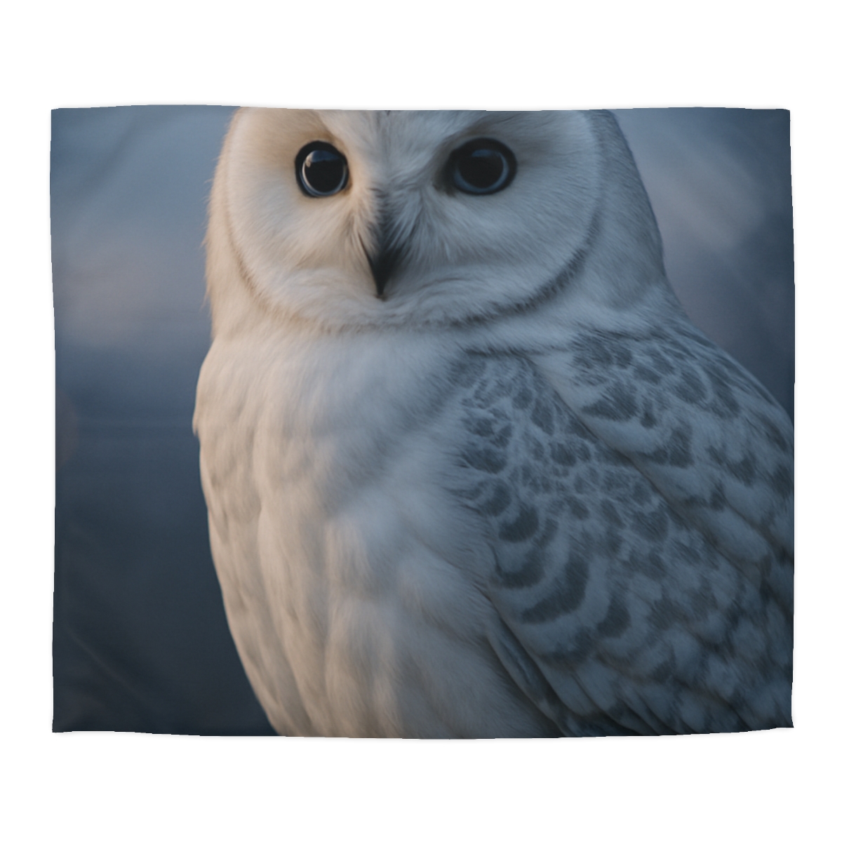 Twilight Watcher Snowy Owl personalized bedding duvets