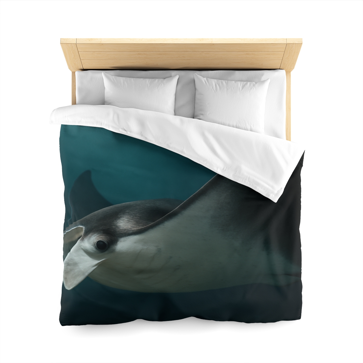 Starlit Glide Manta Ray stylish duvet covers