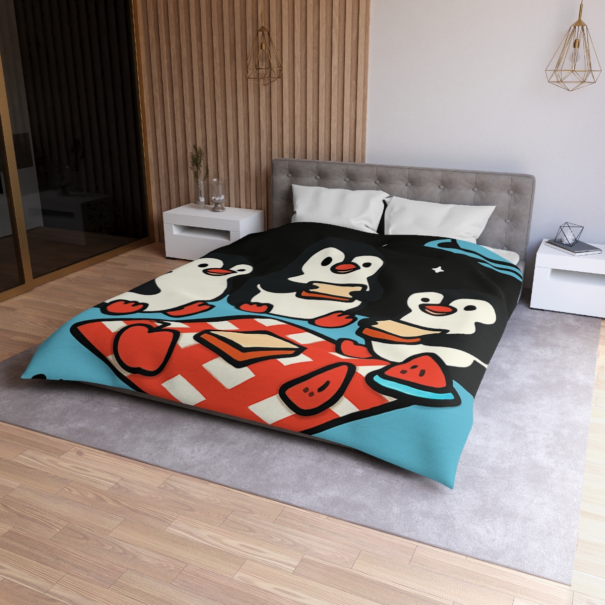 Planet Picnic Penguins soft comforter duvets