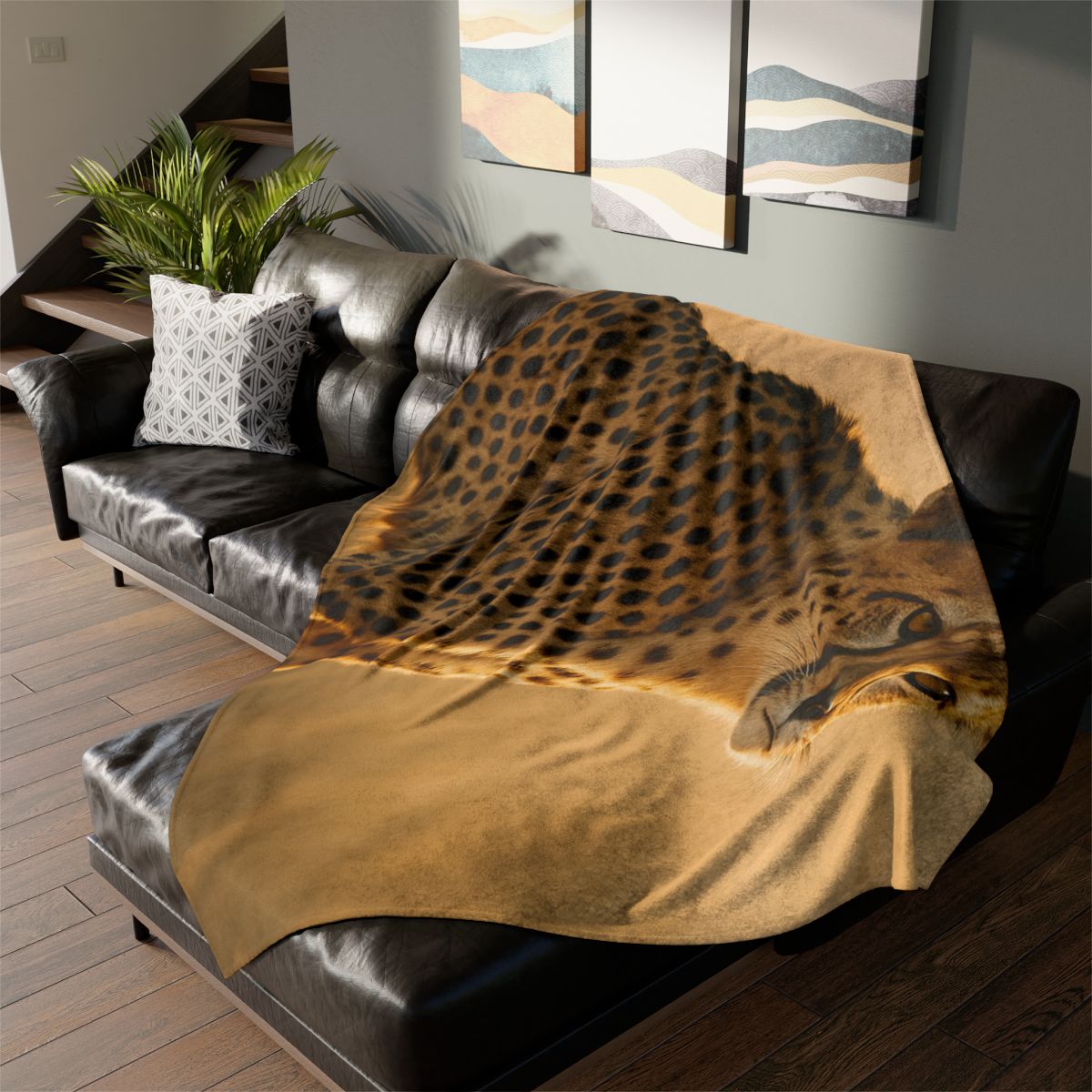 Horizon Runner Cheetah decorative home blankets