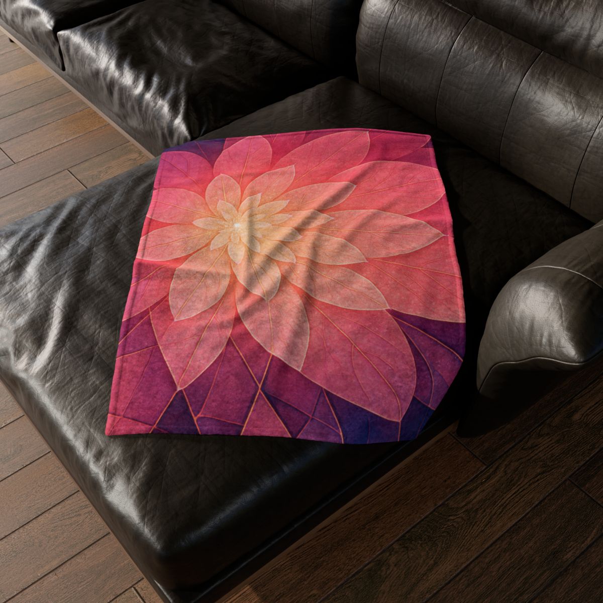 Petal Prism Overlap stylish throw blankets